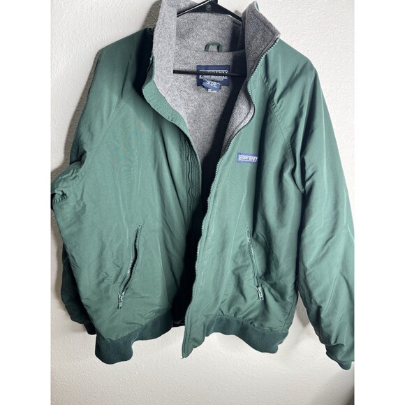 Lands’ End Squall Jacket Thinsulate Fleece Lined Green Men’s Large Regular - Picture 2 of 13